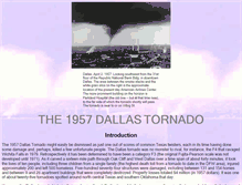 Tablet Screenshot of 1957dallastornado.net